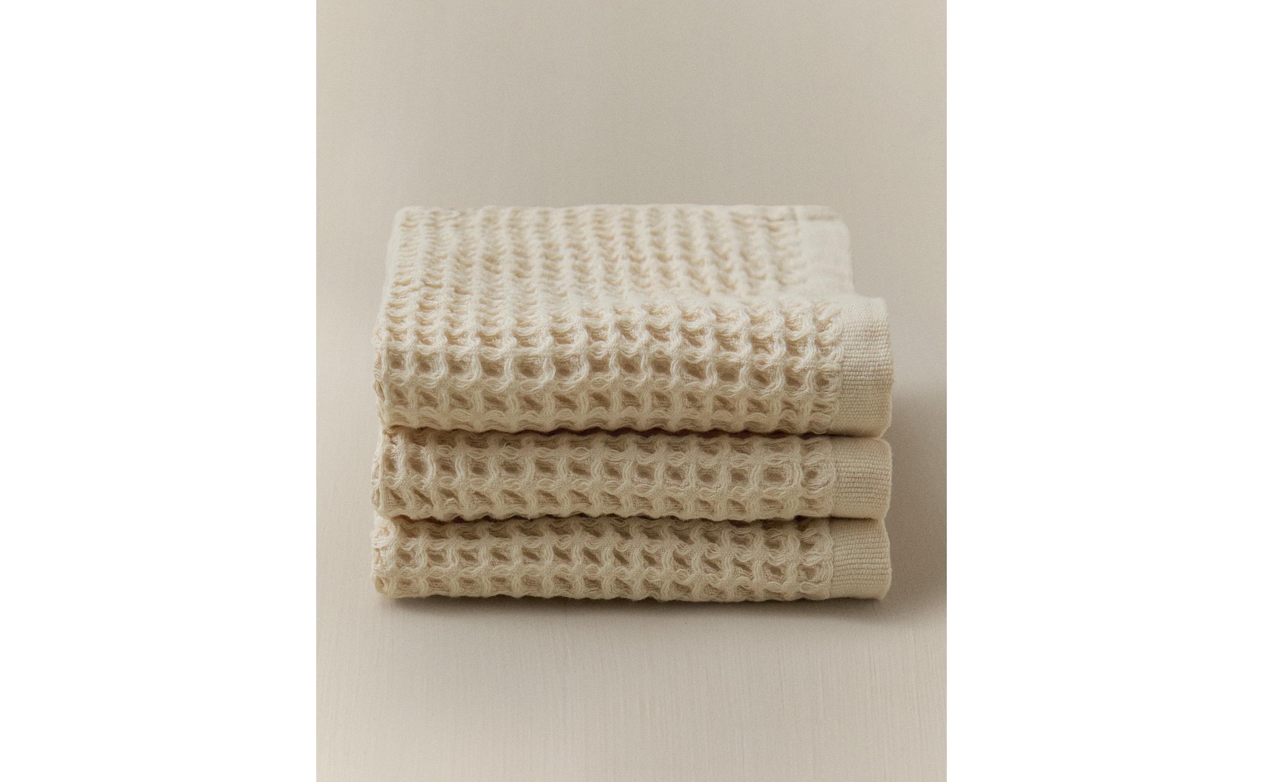 WAFFLE-KNIT COTTON HAND TOWEL (PACK OF 3) product thumbnail 20
