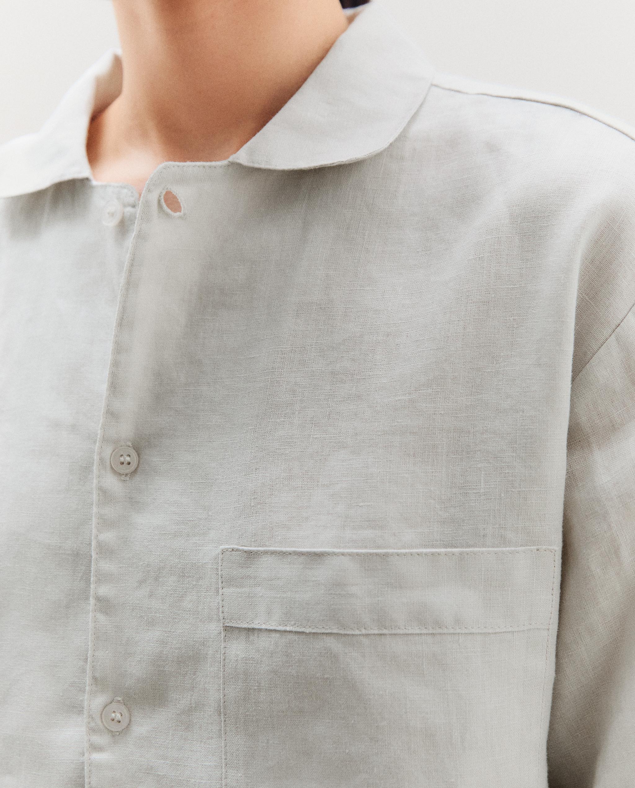 LINEN SHIRT WITH POCKET product thumbnail 8