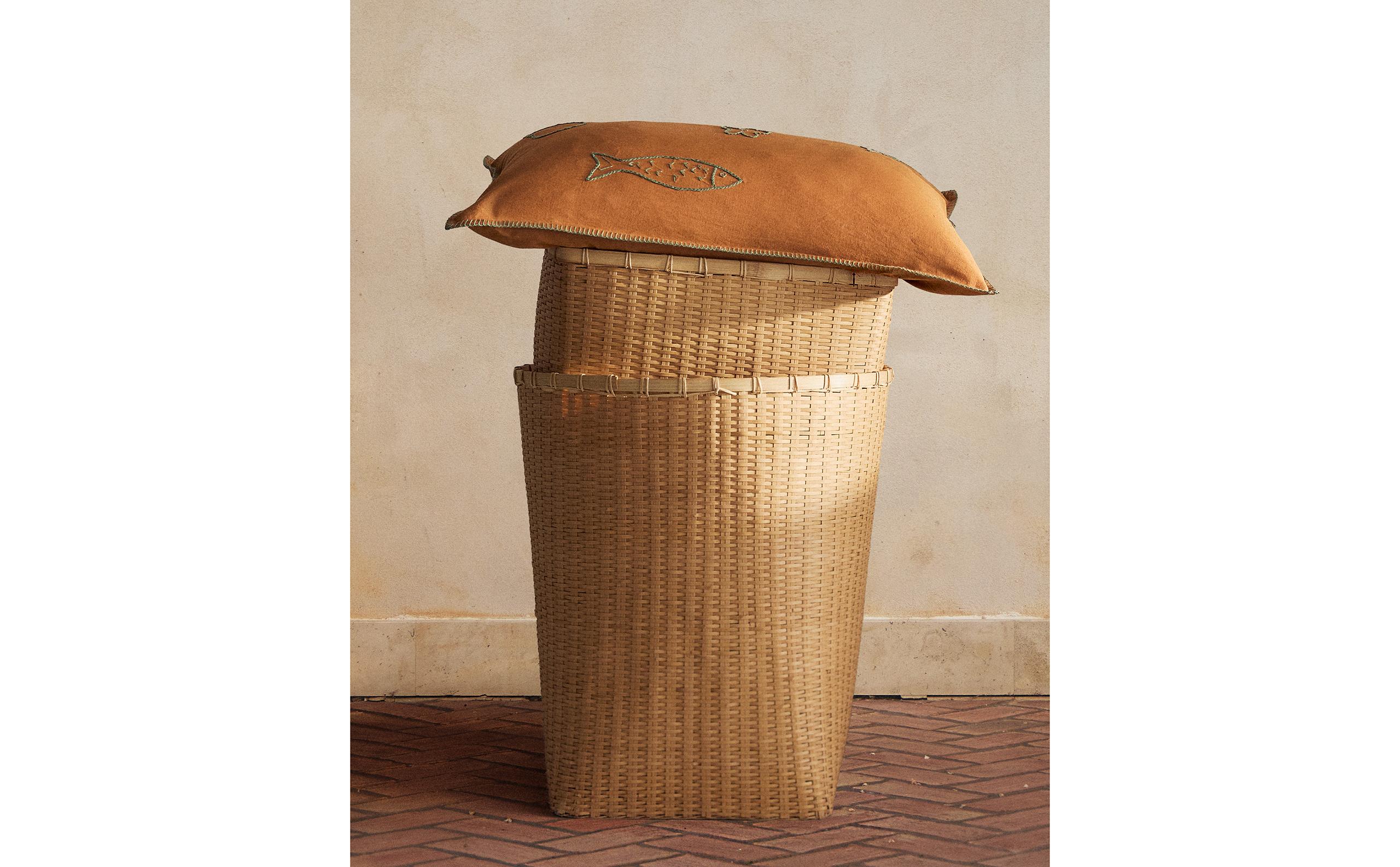 WOVEN BAMBOO BASKET
