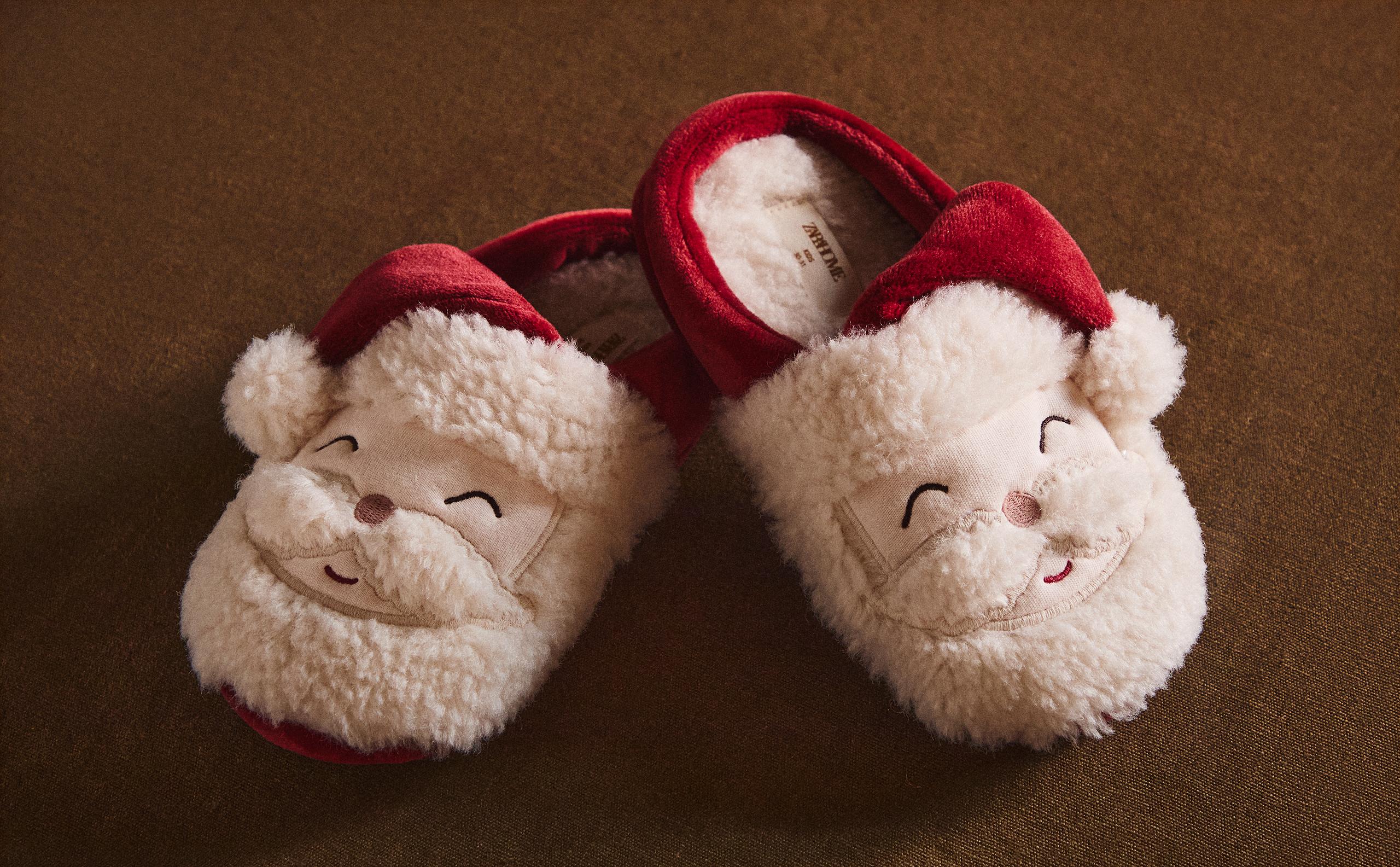 FATHER CHRISTMAS MULE SLIPPERS