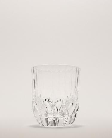 VASO CRISTALÍN EFECTO TALLADO