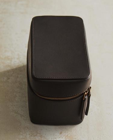 SMALL LEATHER TRAVEL JEWELLERY BOX