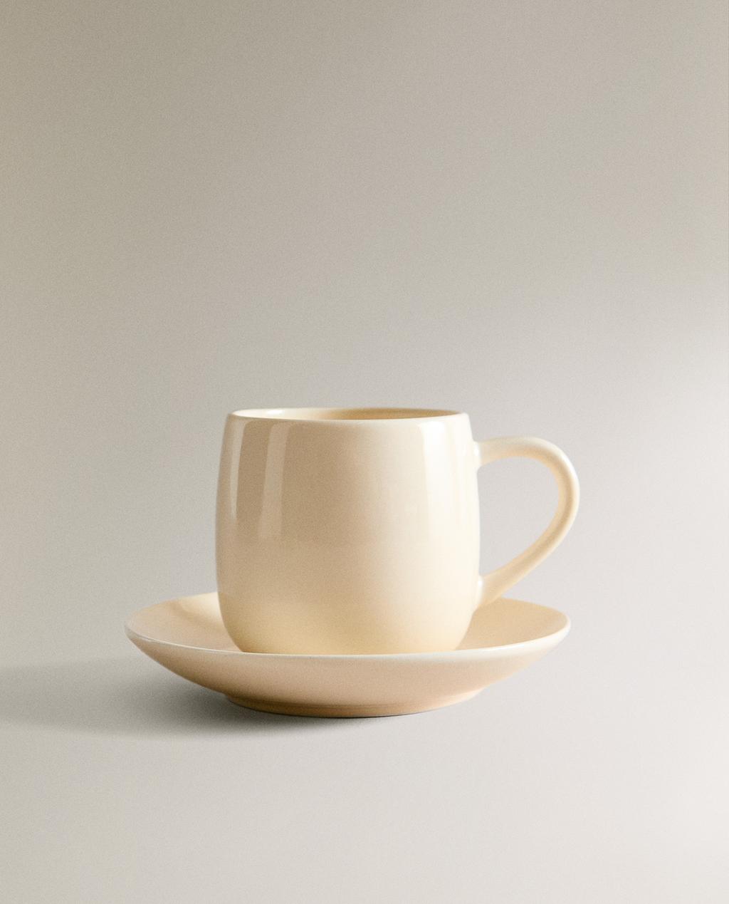 PLAIN STONEWARE COFFEE CUP
