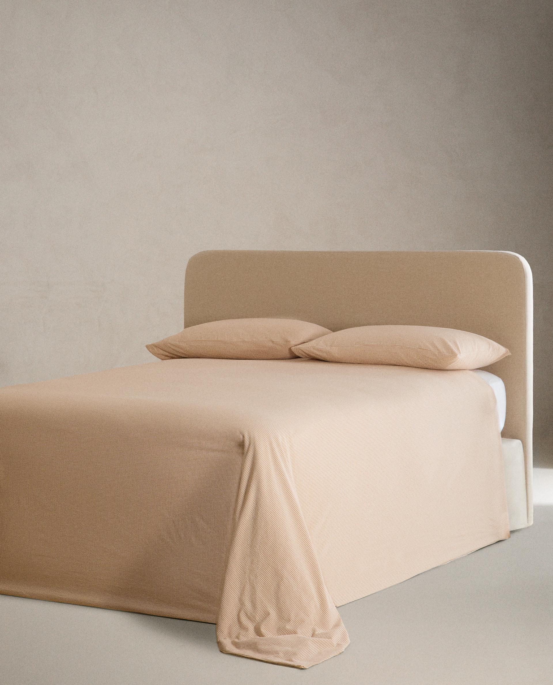 コットン シアサッカー チェック デュべカバー | Zara Home 日本/Japan