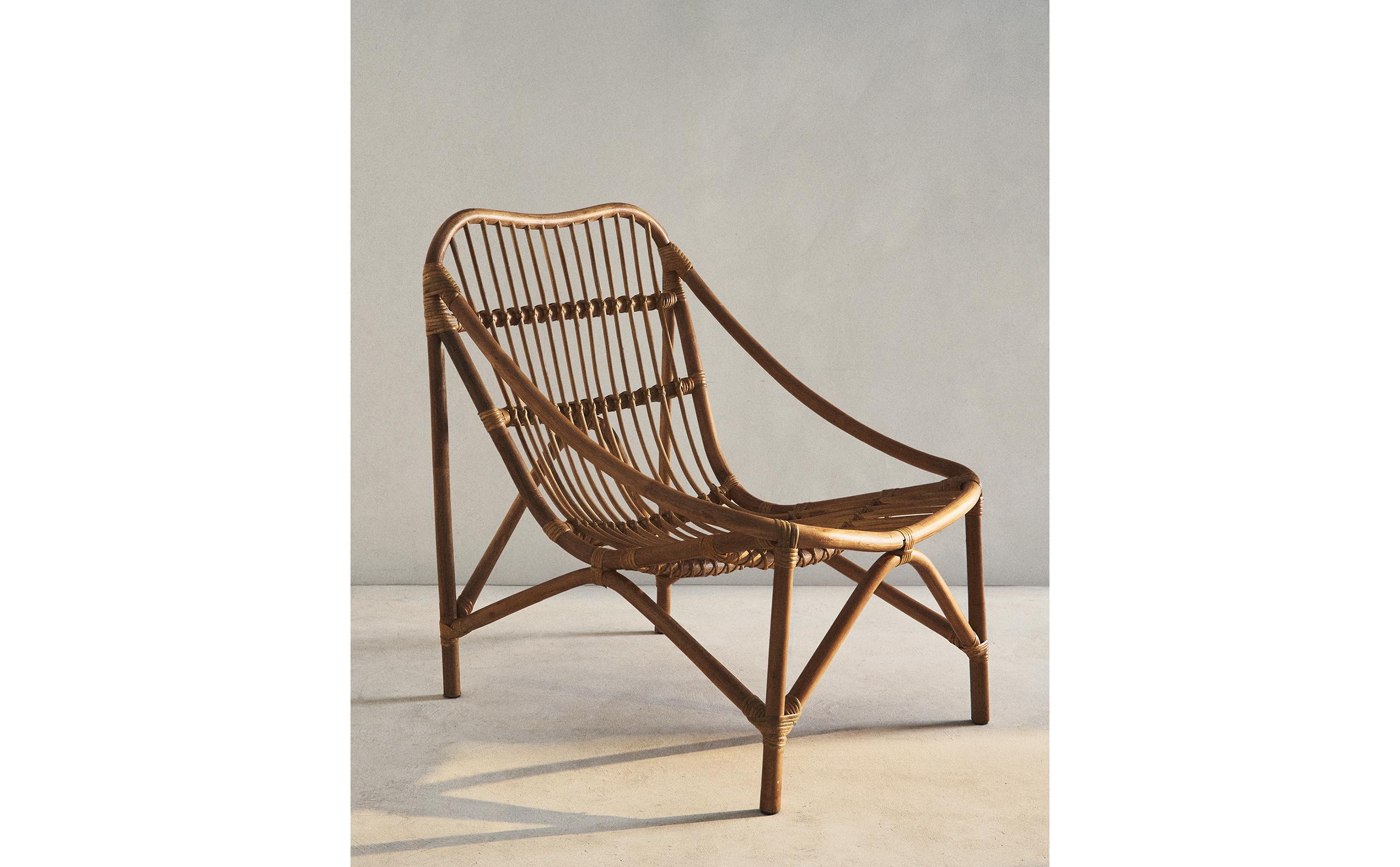 RATTAN ACCENT CHAIR AND CUSHION product thumbnail 12