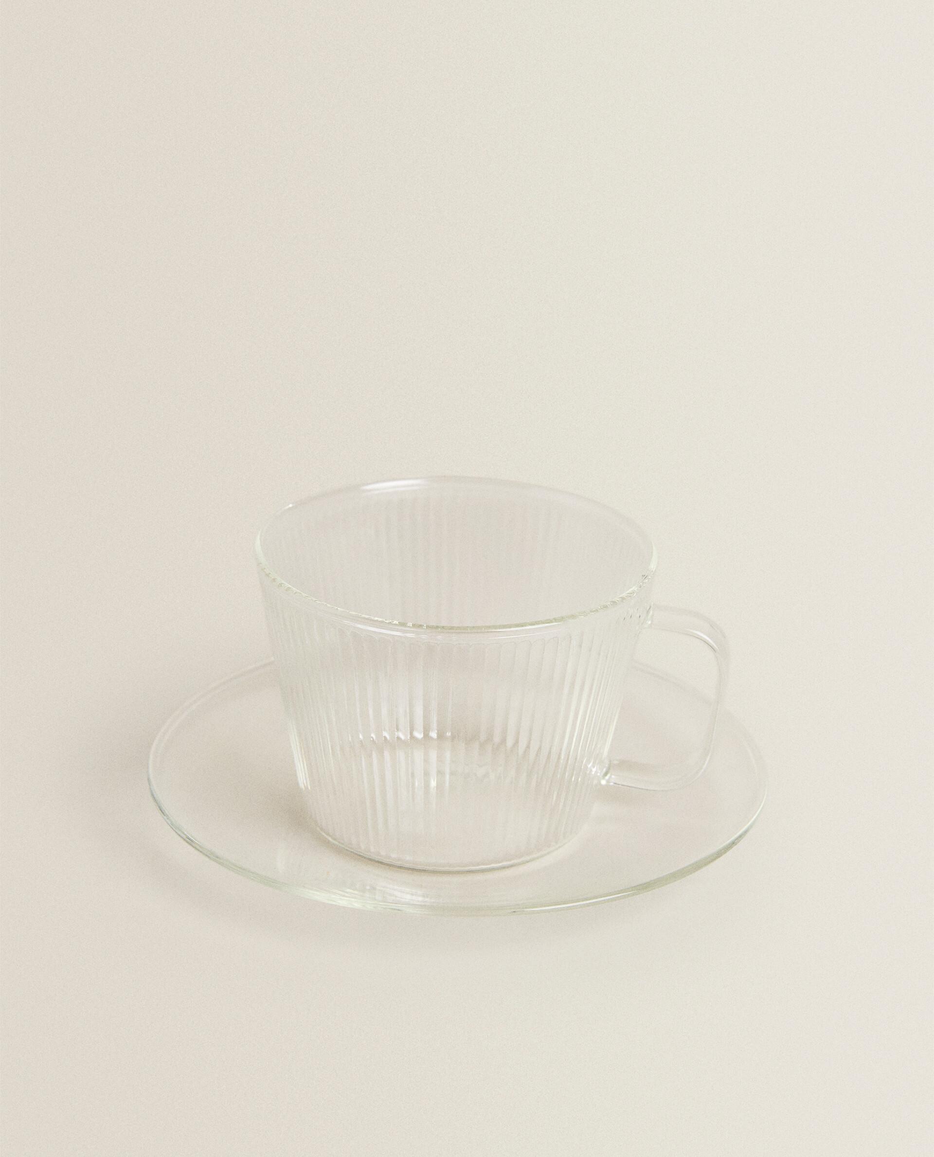 BOROSILICATE GLASS TEACUP AND SAUCER product thumbnail 13