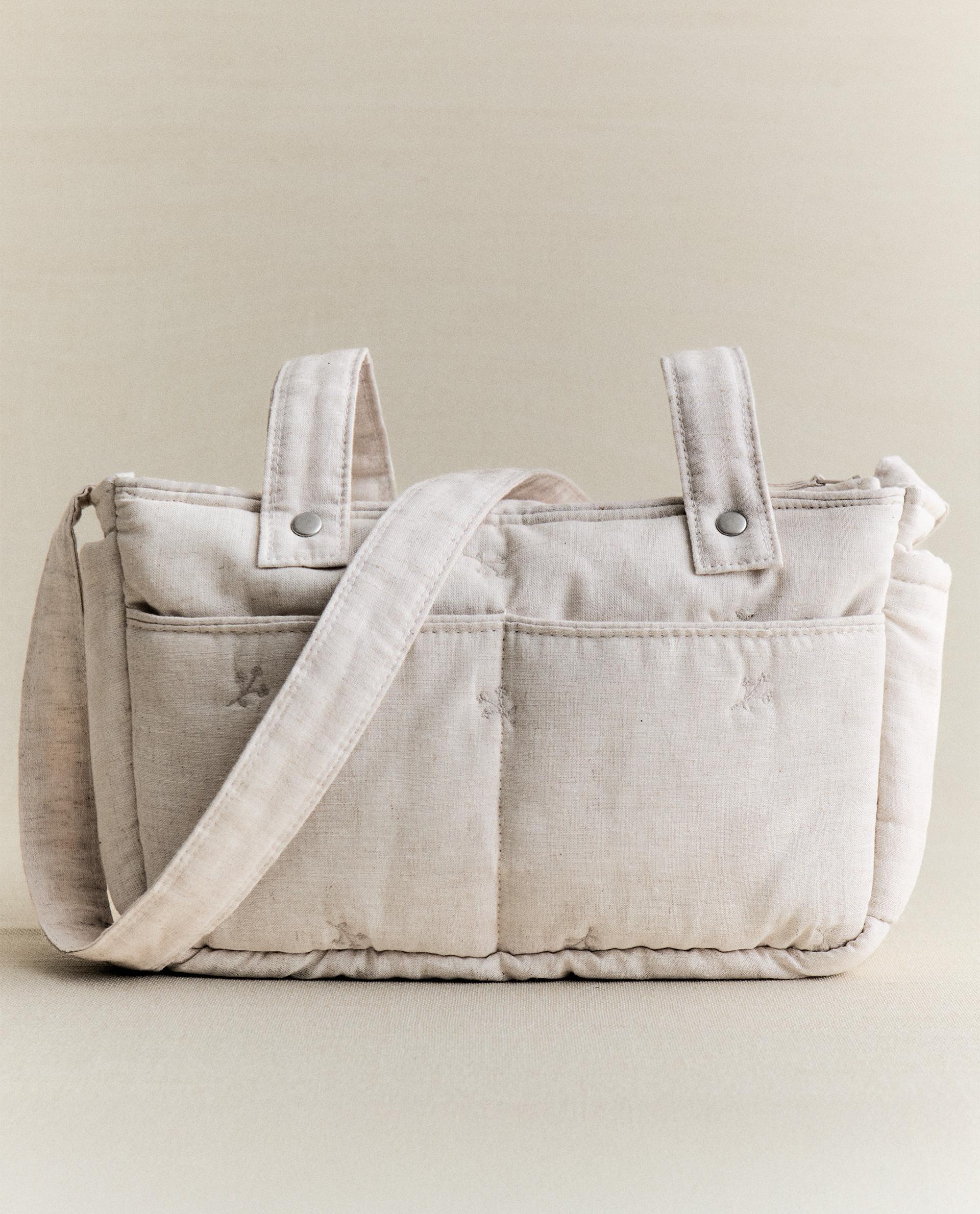 BOLSA PANERA MATERNIDAD BORDADA Zara Home España