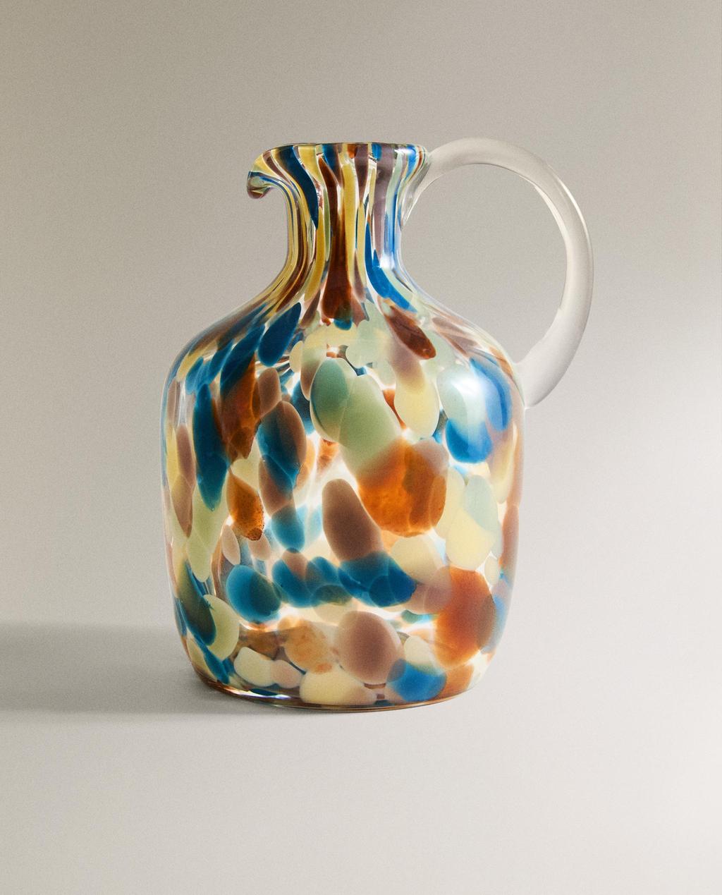 JARRA DE VIDRO COLORIDA