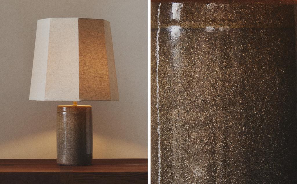 STONEWARE TABLE LAMP STONEWARE TABLE LAMP