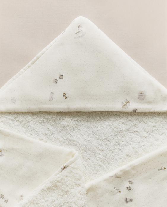 SERVIETTE DE BAIN À CAPUCHE BÉBÉ SERVIETTE DE BAIN À CAPUCHE BÉBÉ