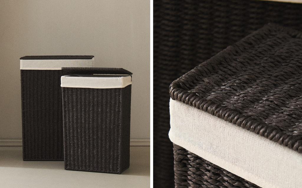 FABRIC-LINED LAUNDRY BASKET FABRIC-LINED LAUNDRY BASKET