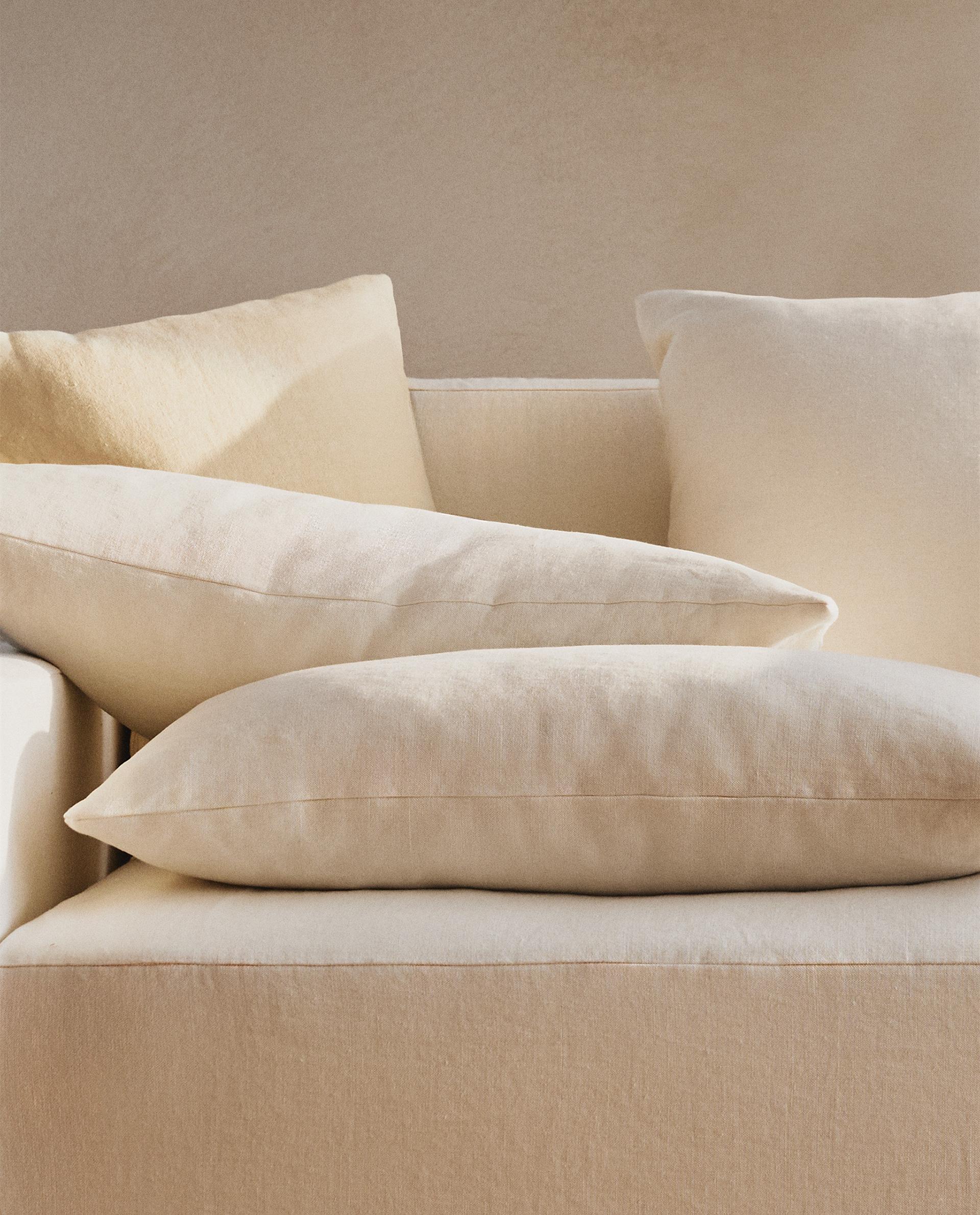 WASHED LINEN CUSHION COVER