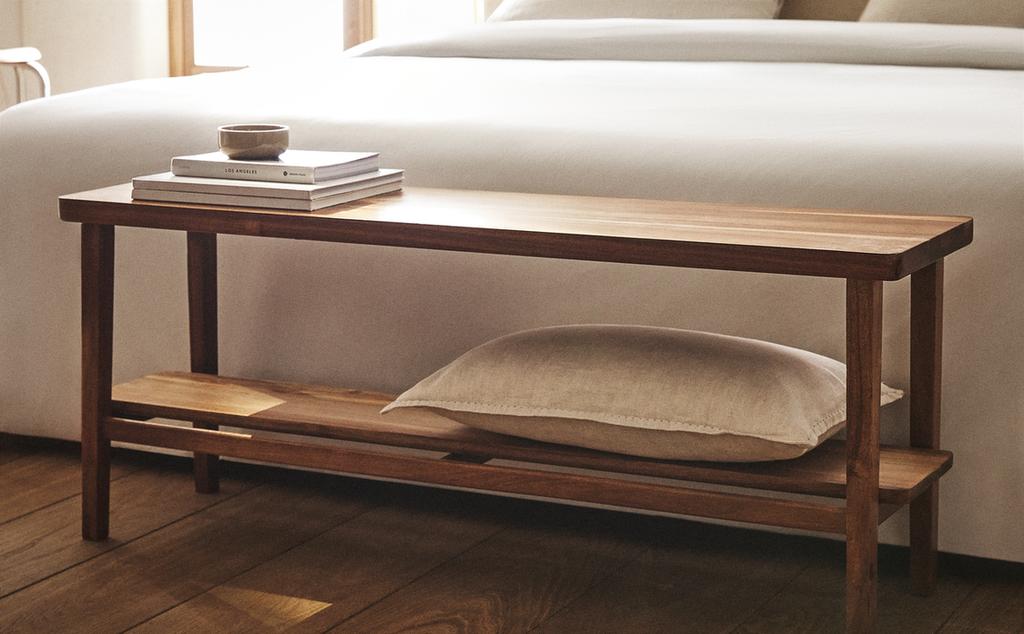 ACACIA WOOD DOUBLE BENCH