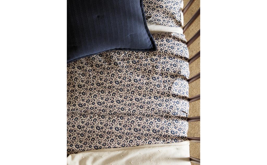 KIDS' FLORAL COTTON DUVET COVER