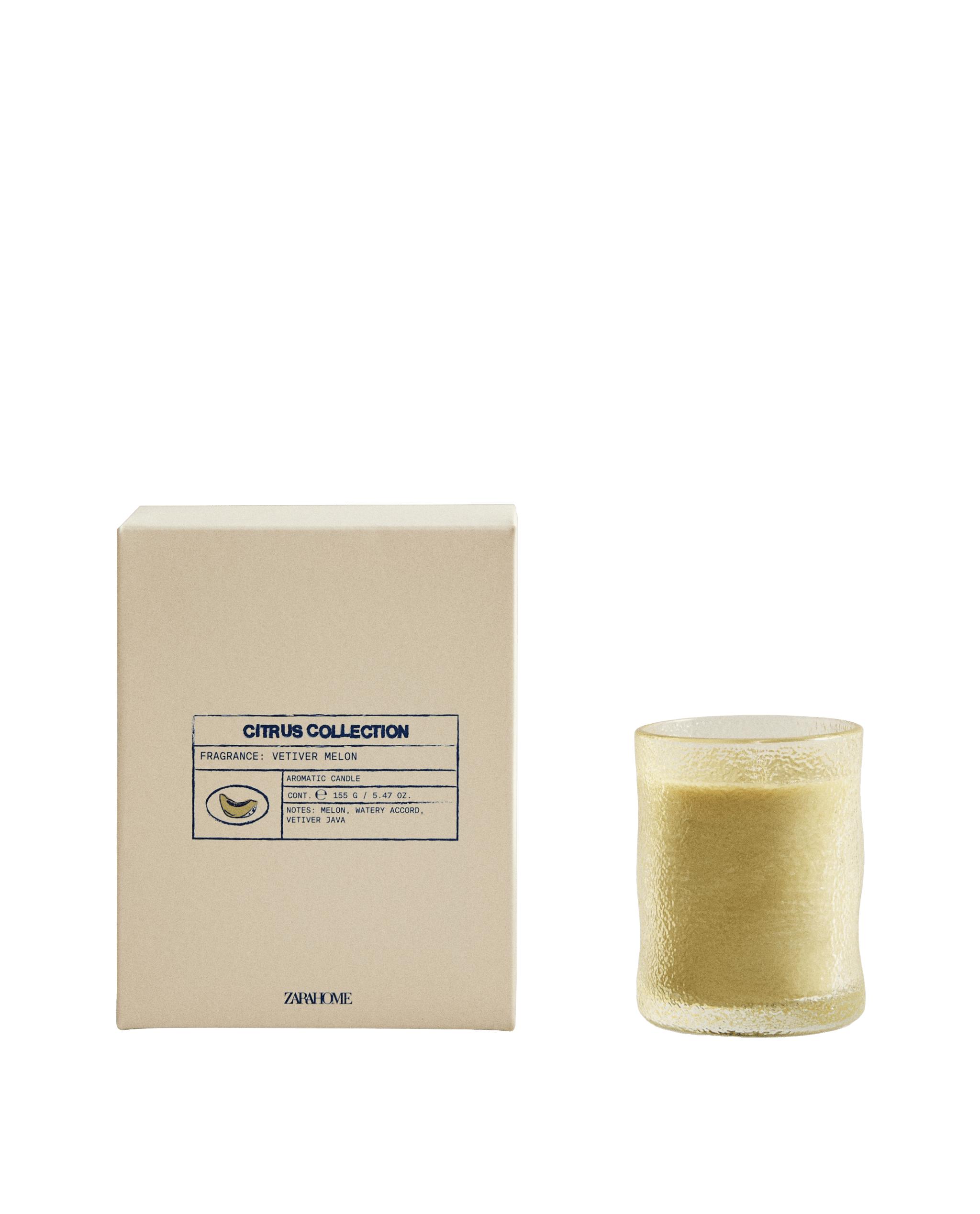 (155 G) VETIVER MELON SCENTED CANDLE