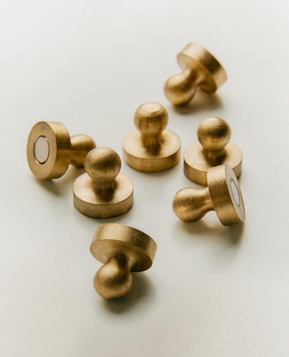 BRASS MAGNETS (SET OF 12)