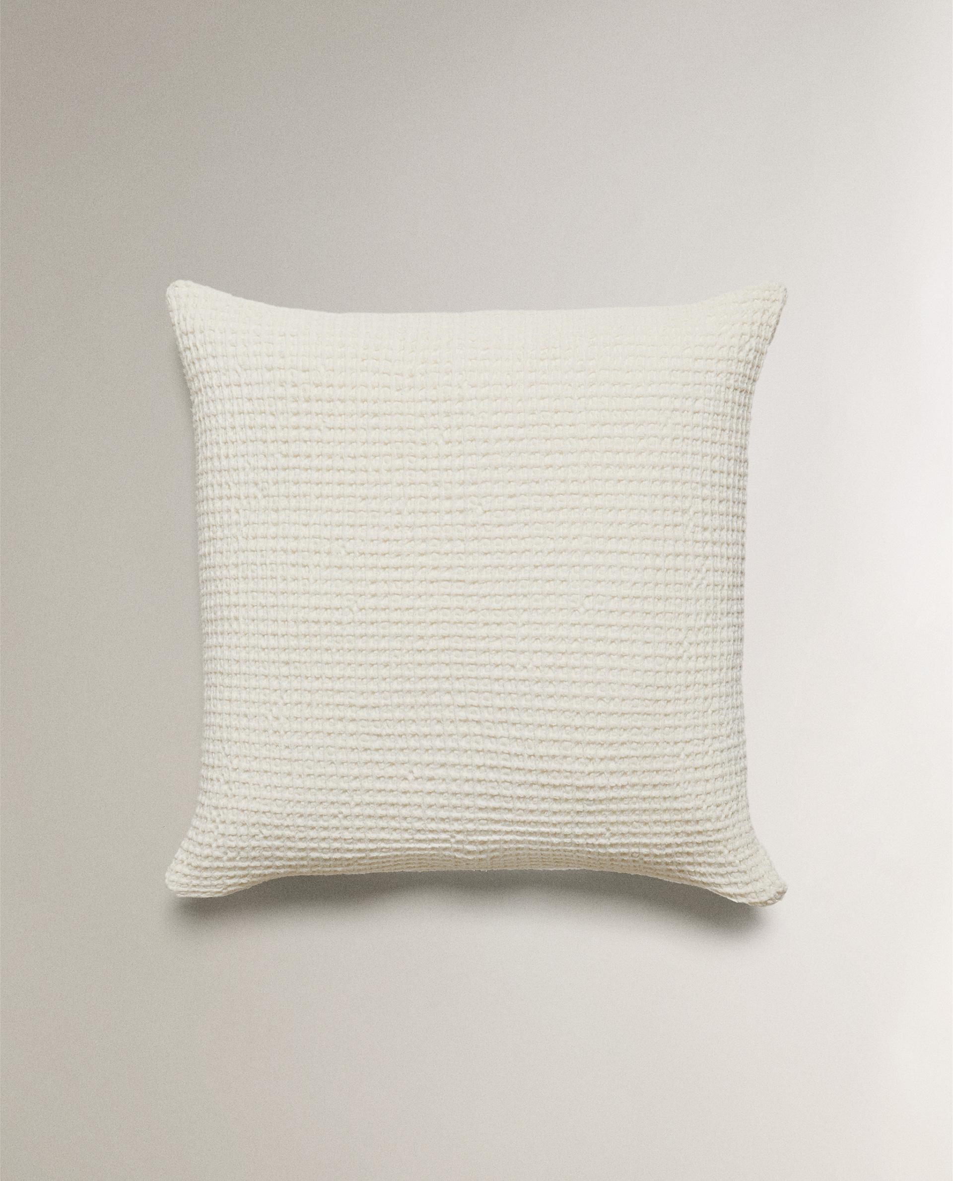 リネン　ミニクッション　2個セット ワッフル ミニクッションカバー | Zara Home 日本/Japan