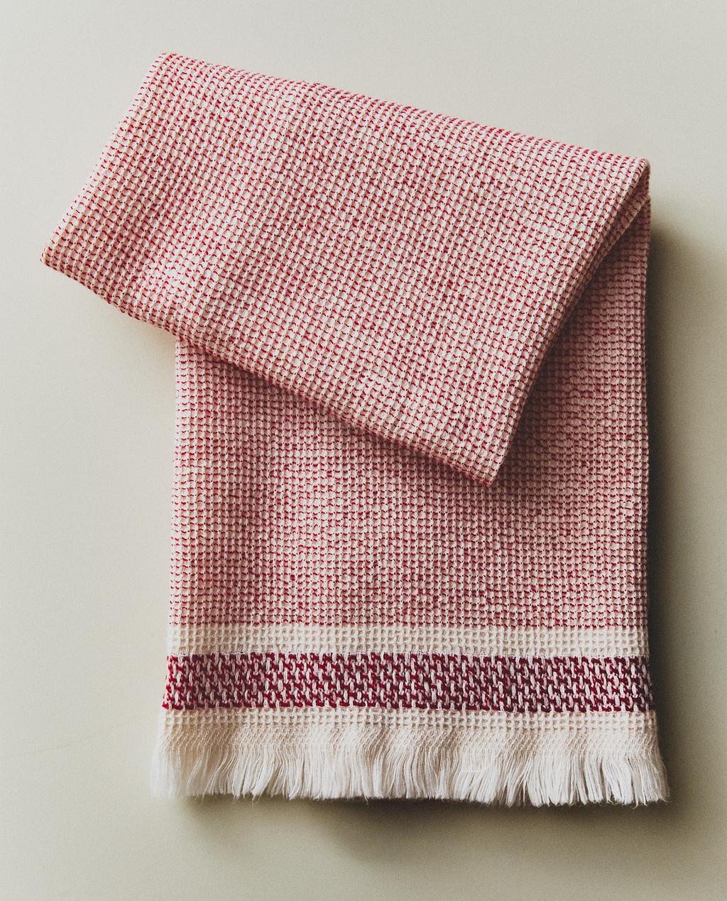 CONTRAST COTTON TERRYCLOTH TEA TOWEL CONTRAST COTTON TERRYCLOTH TEA TOWEL