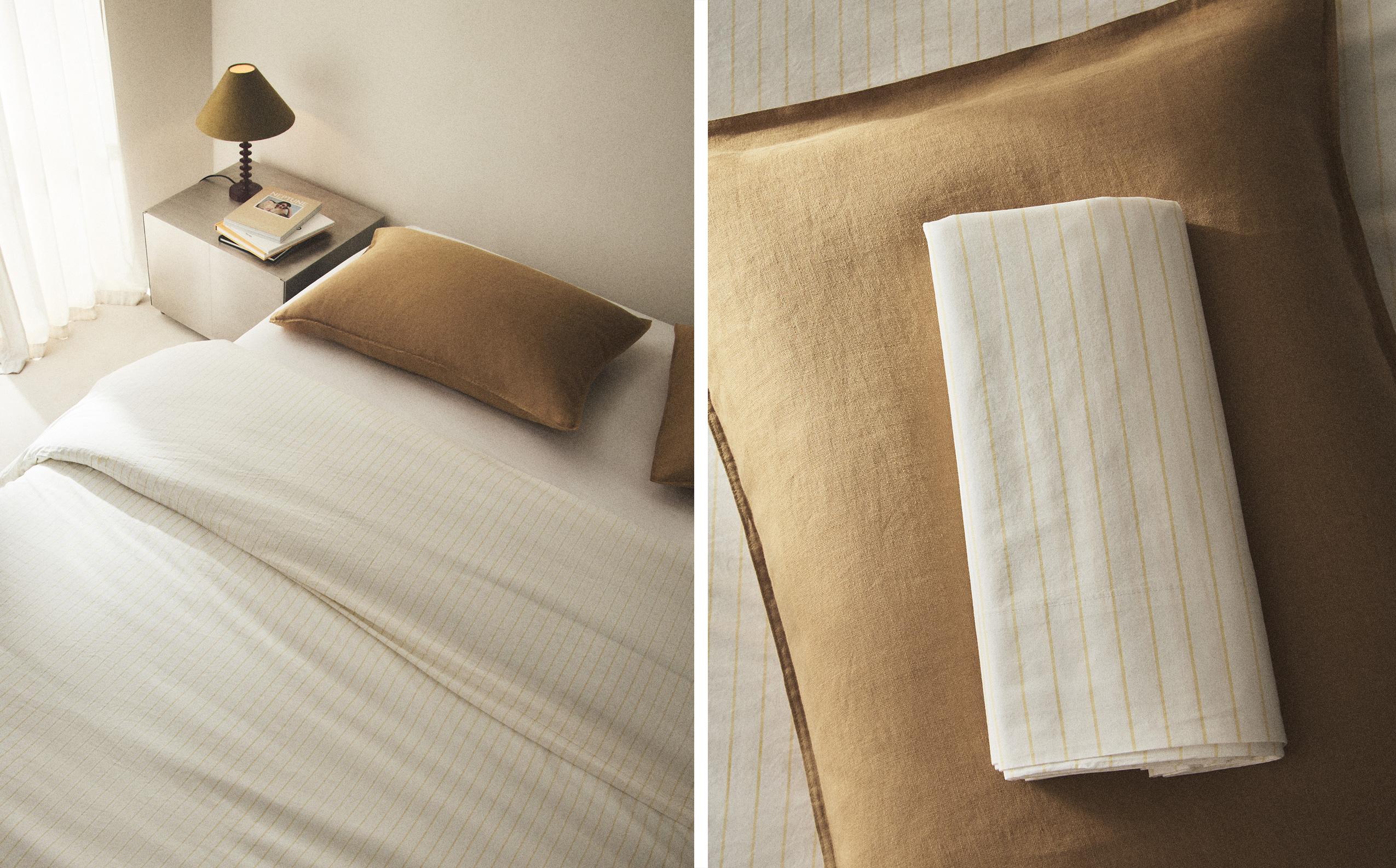 Zara Home Faded Striped Duvet Cover