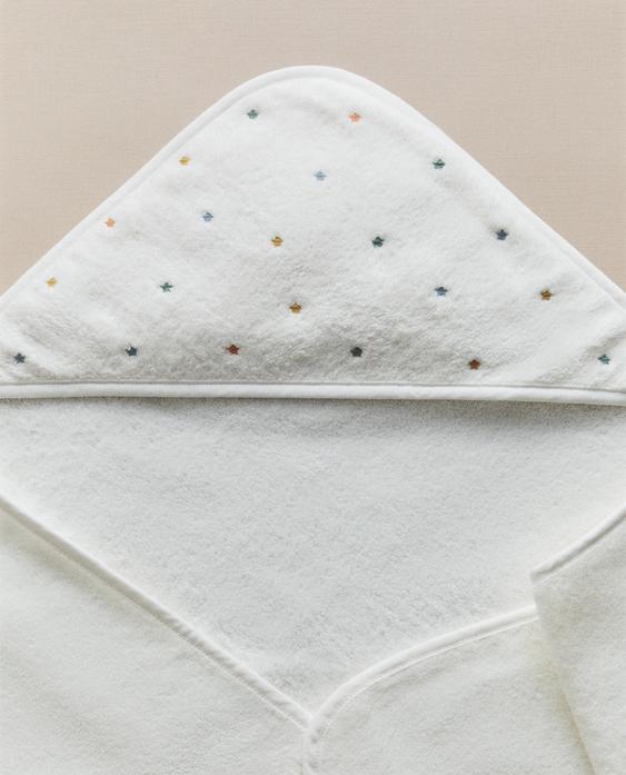 CAPA DE BANHO PARA BEBÊ COM ESTRELAS
