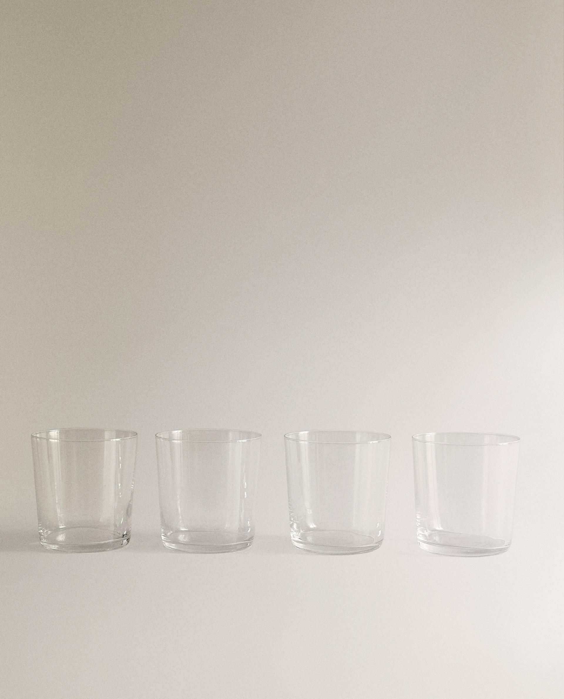 PACK VASOS VIDRIO ALTOS (PACK DE 4)