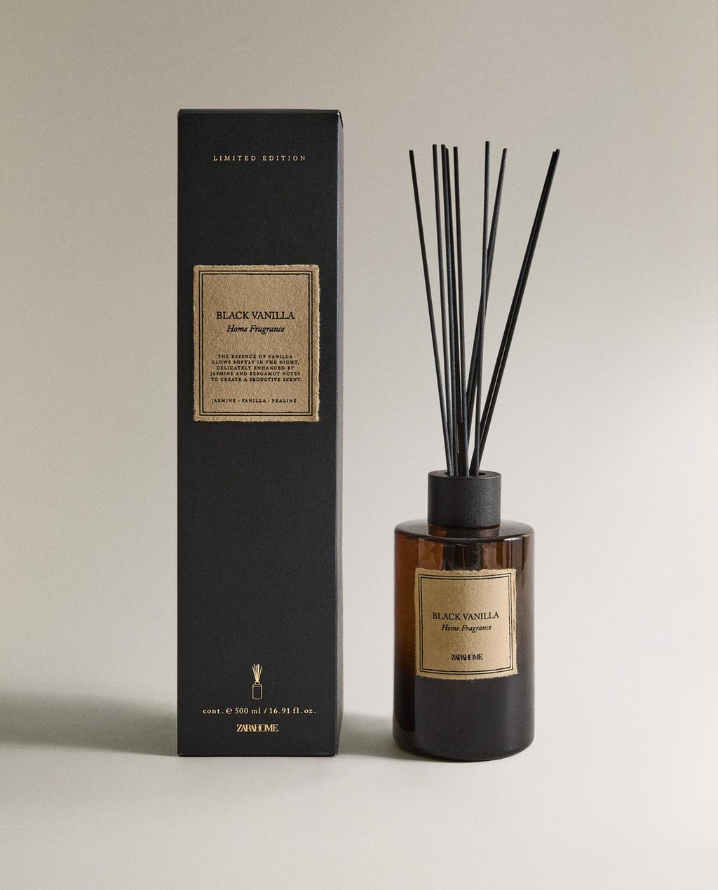 (500 ML) PROFUMI PER AMBIENTE CON BASTONCINI BLACK VANILLA