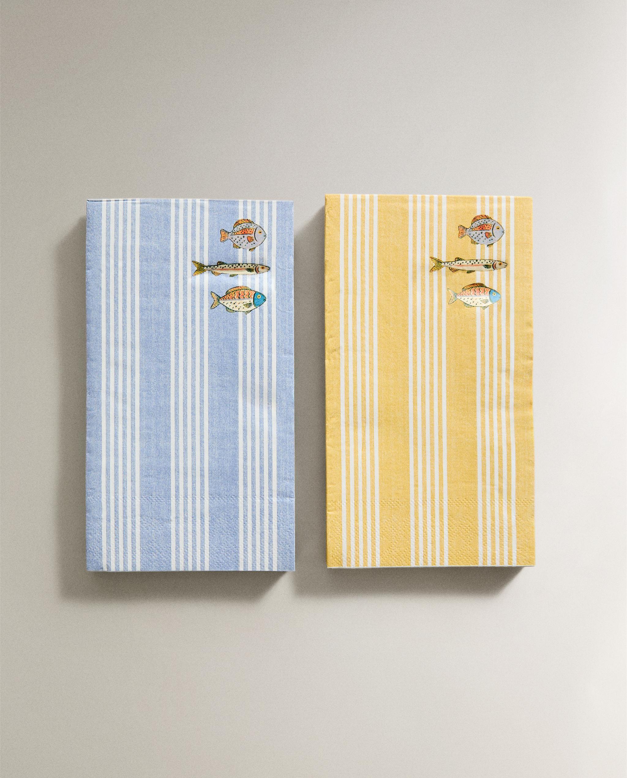 PACK OF FISH PRINT PAPER NAPKINS (PACK OF 30) product thumbnail 4