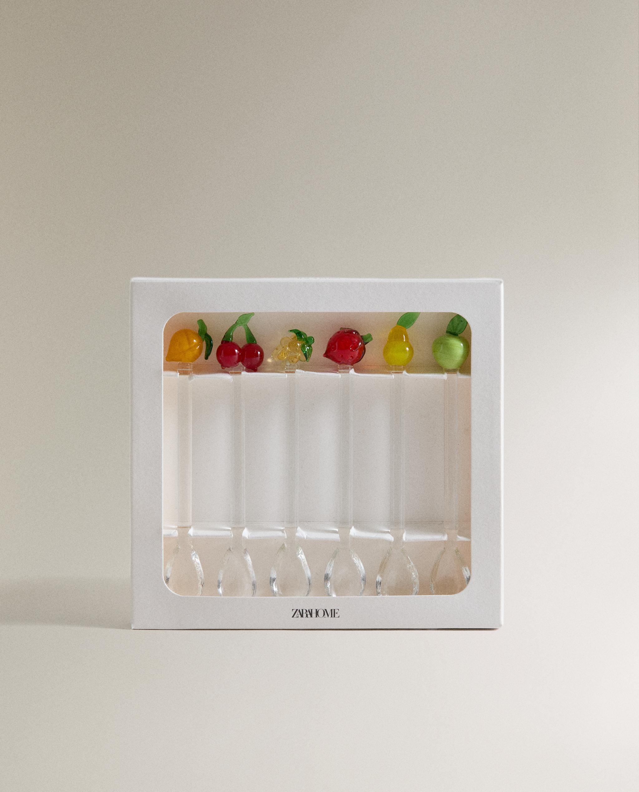 PACK OF GLASS FRUIT DESSERT SPOONS (PACK OF 6) product thumbnail 4