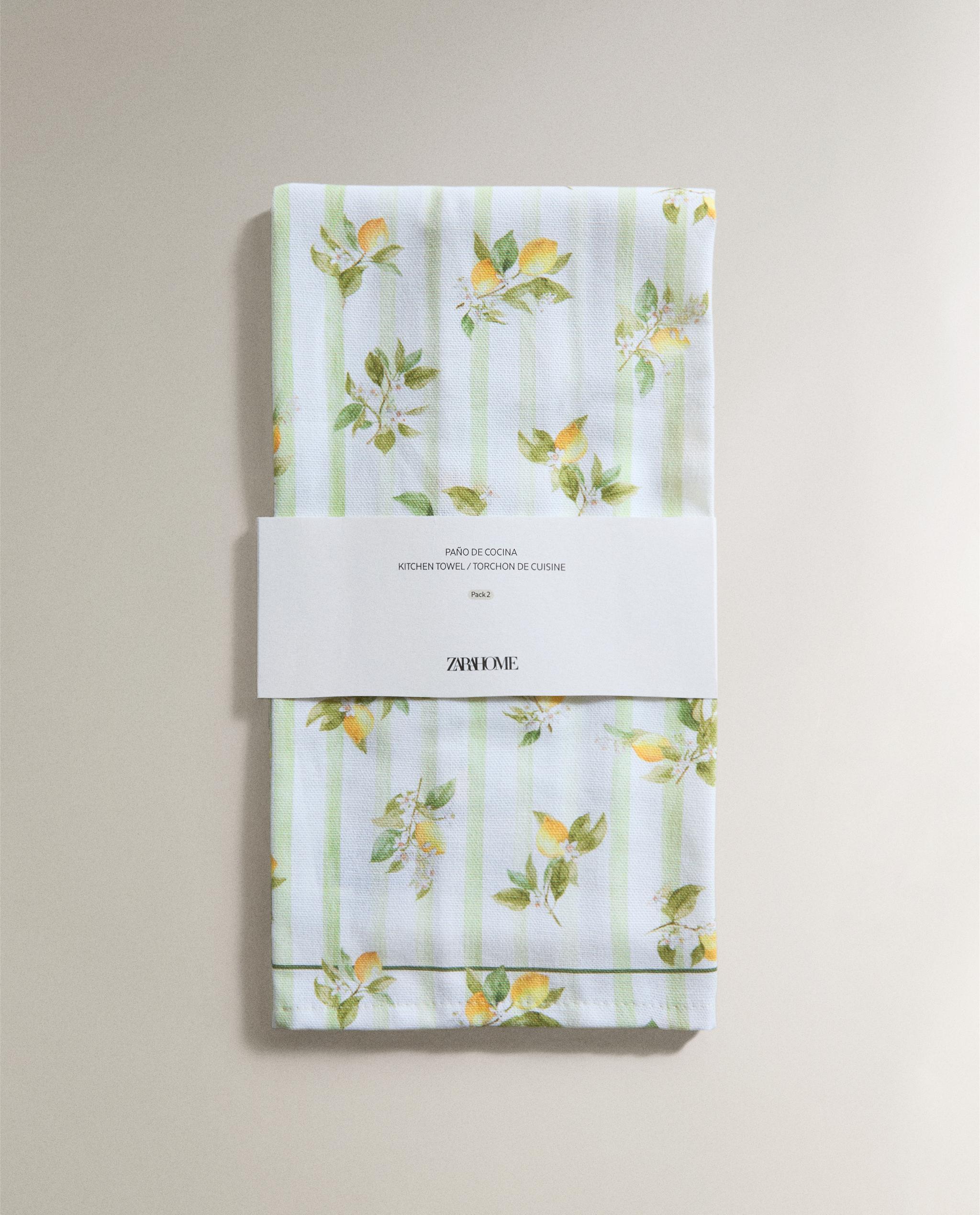 PACK OF COTTON LEMON TEA TOWELS (PACK OF 2) product thumbnail 5