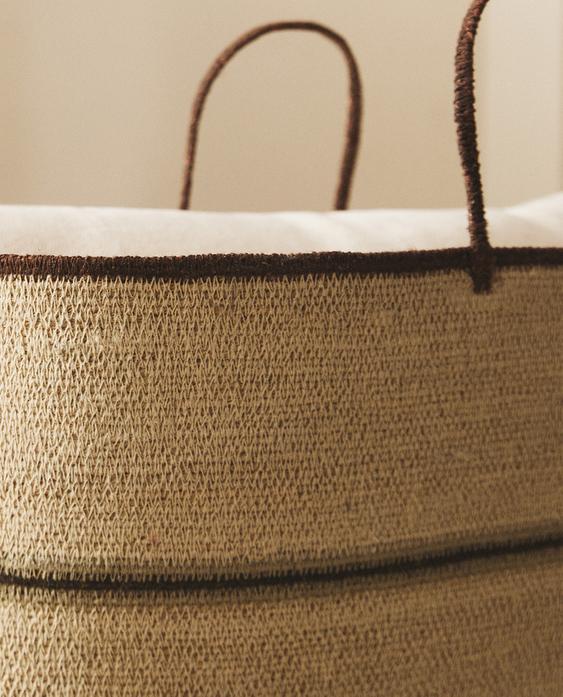 SEAGRASS BASKET WITH HANDLES