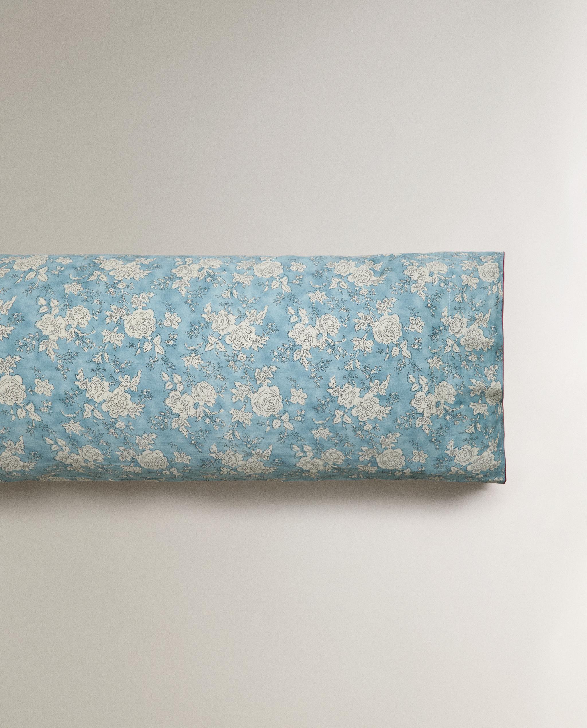 FLORAL SATEEN BED LINEN WITH PIPING product thumbnail 13