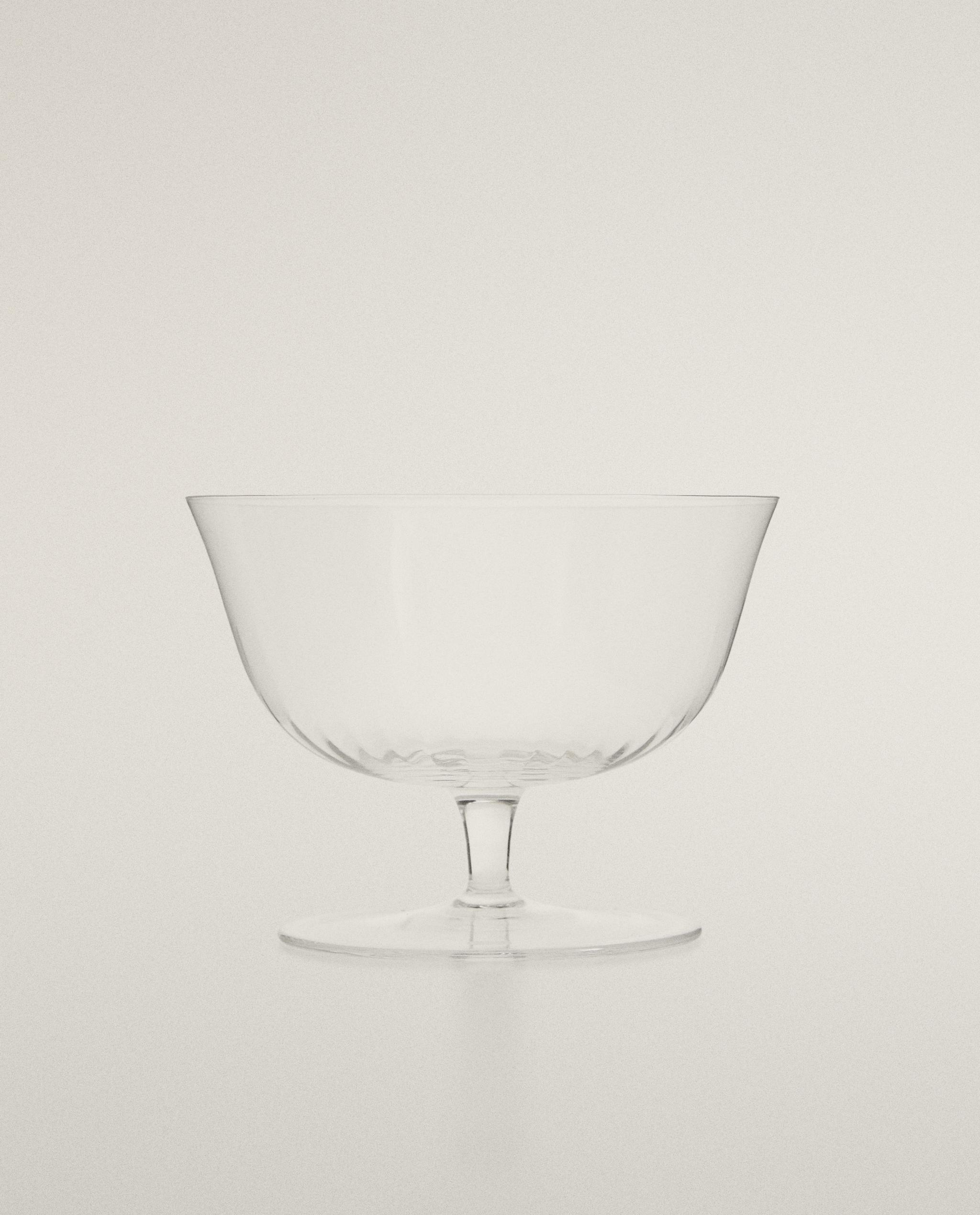GLASS ICE-CREAM CUP WITH LINES product thumbnail 4