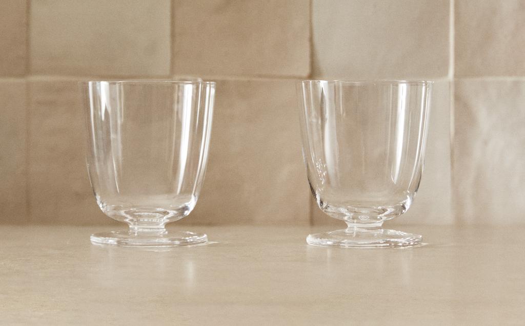 SET OF 2 - STEMMED GLASS S