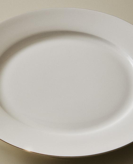 RIMMED BONE CHINA DINNER PLATE RIMMED BONE CHINA DINNER PLATE