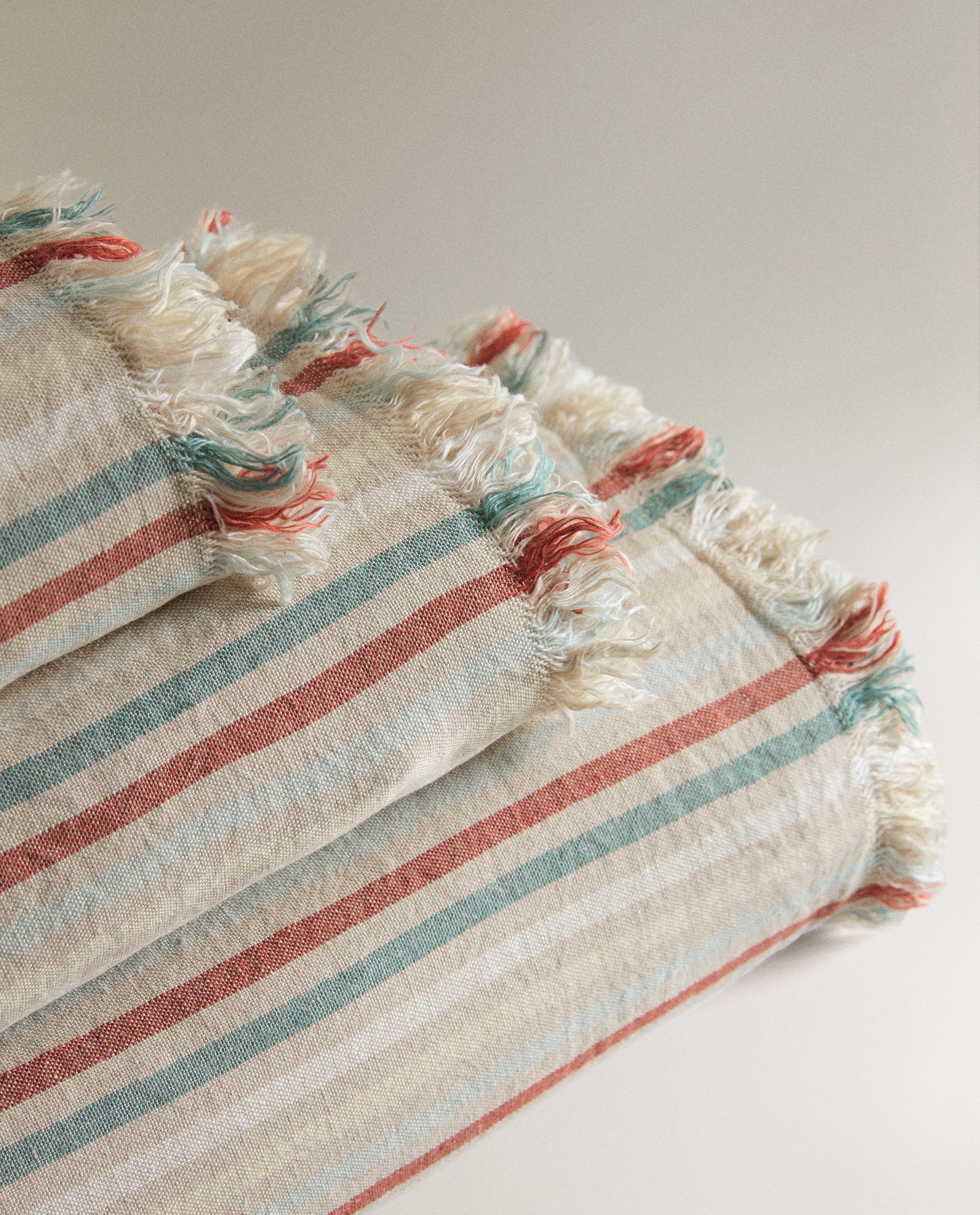 STRIPED LINEN BATH TOWEL product thumbnail 5