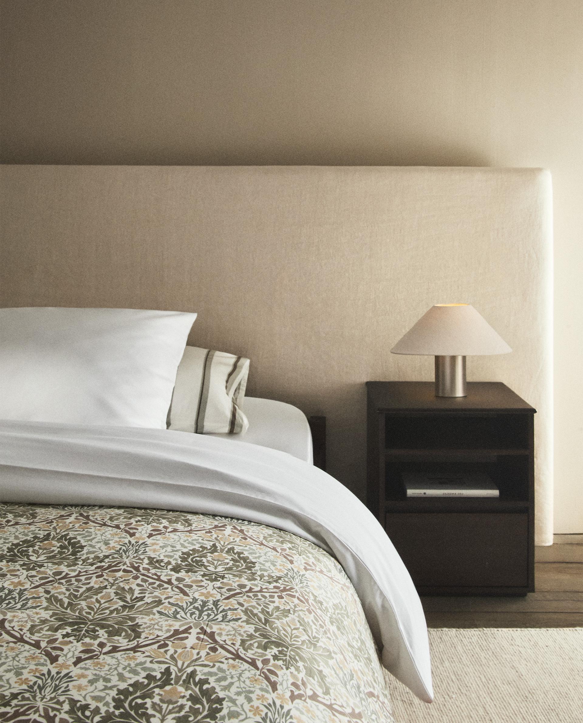 MORRIS & CO. SATEEN COTTON LEAF BED LINEN | Zara Home United
