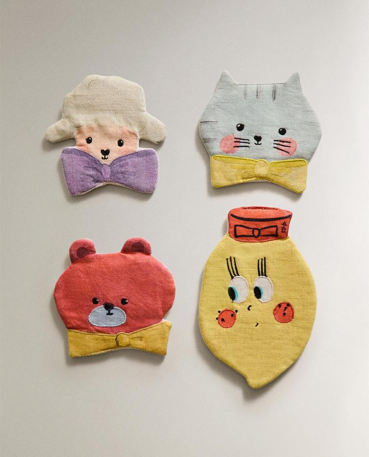 키즈 컵 받침 세트 X THE ANIMALS OBSERVATORY(4개입)