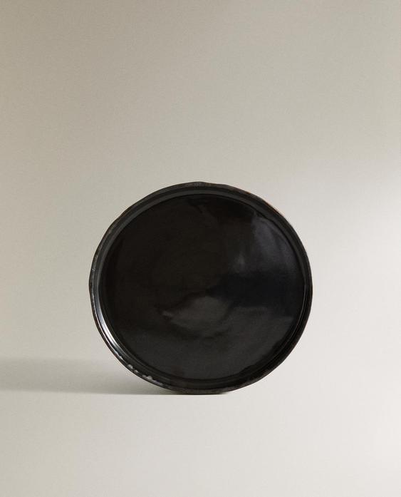 صحن صابون خزف أسود للحمام