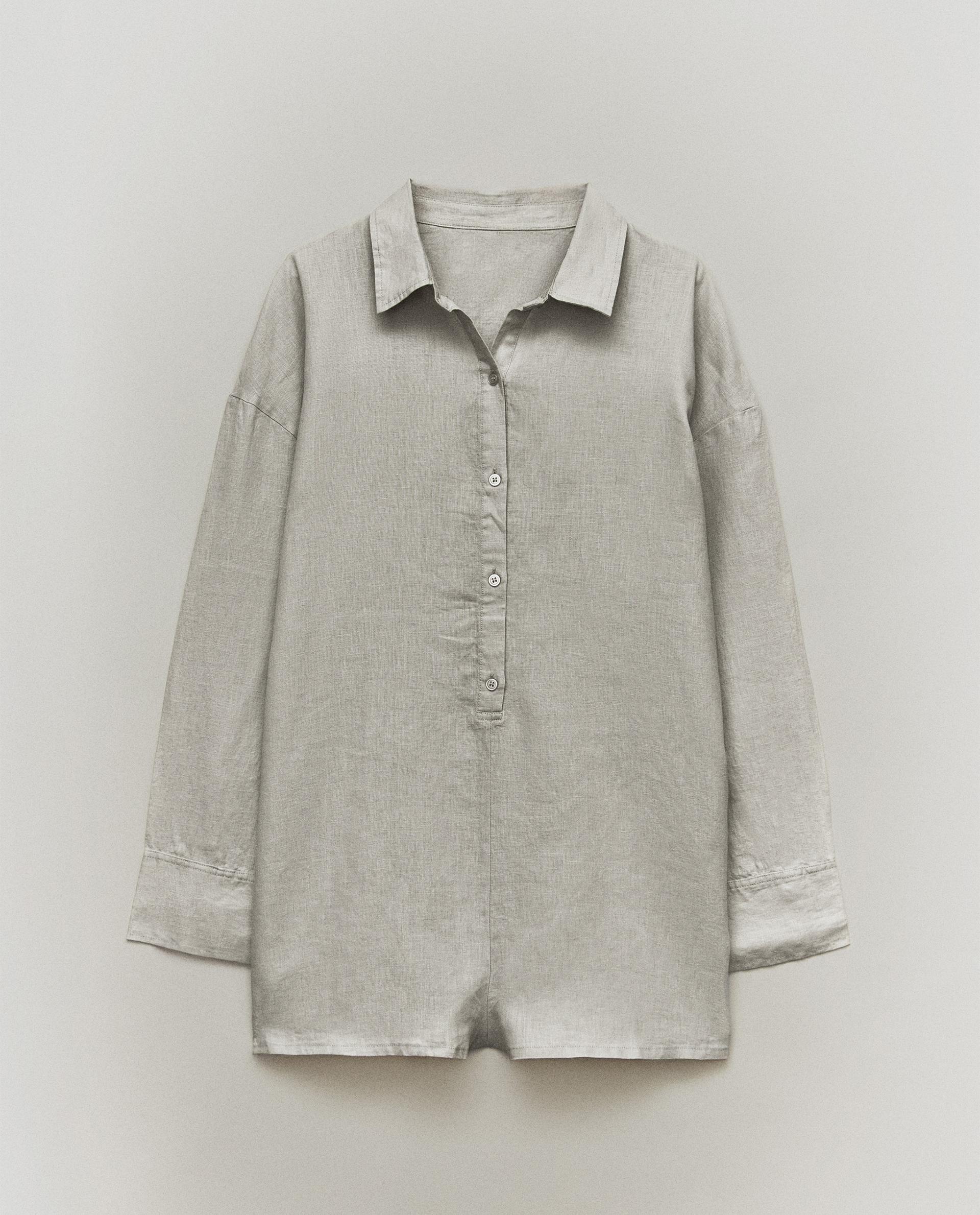 chinese dress ladies The Playa Linen Shirt in Olive