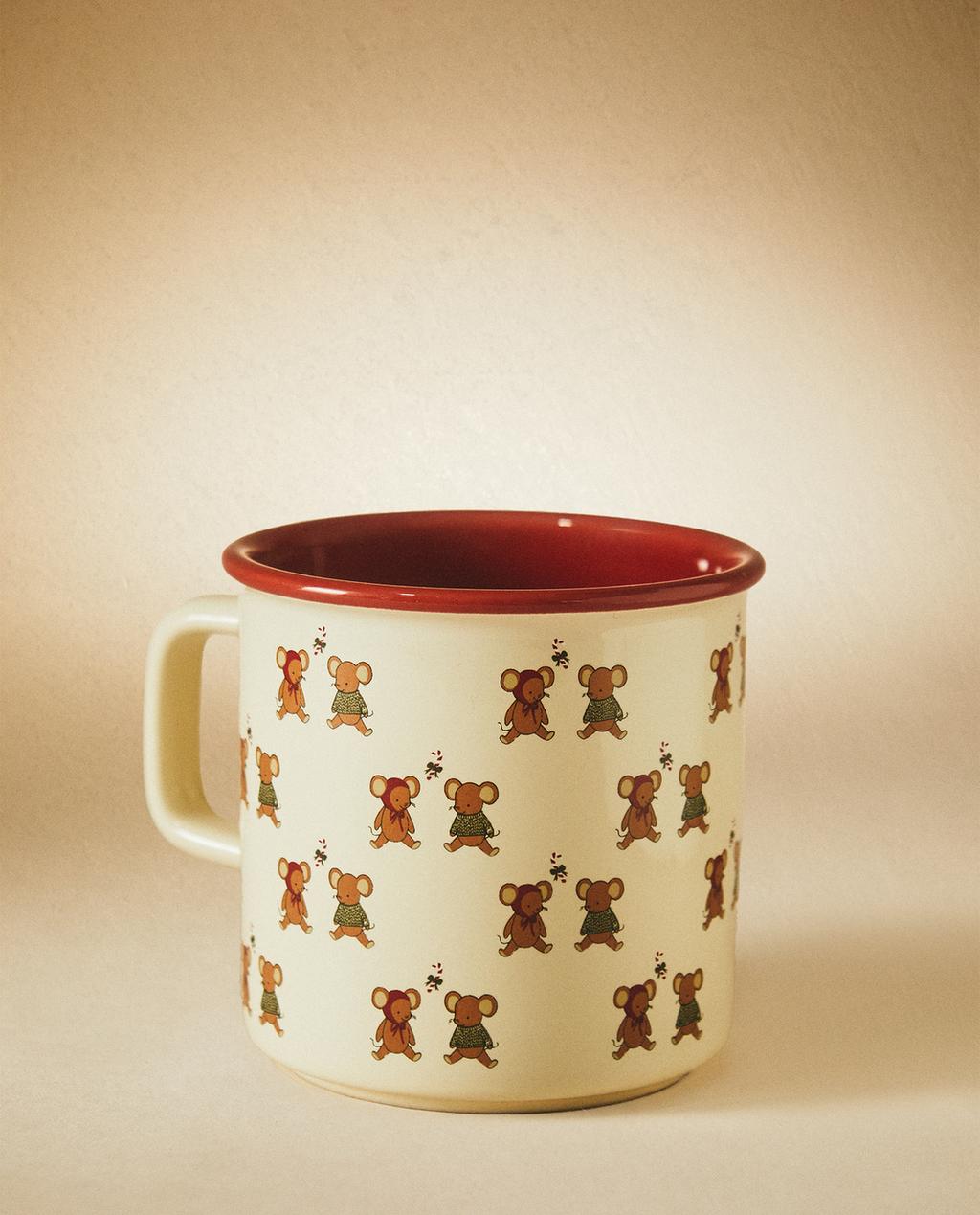 TAZA INFANTIL GRES RATONCITOS NAVIDAD