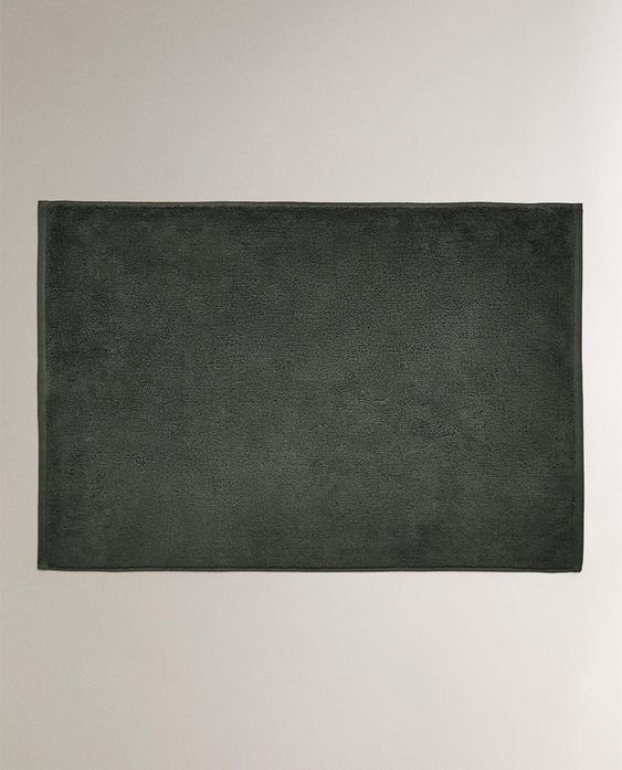 TAPIS DE BAIN COTON POINT DE RIZ