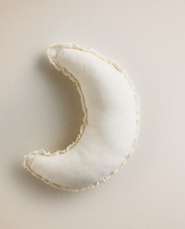 KIDS' LINEN MOON CUSHION