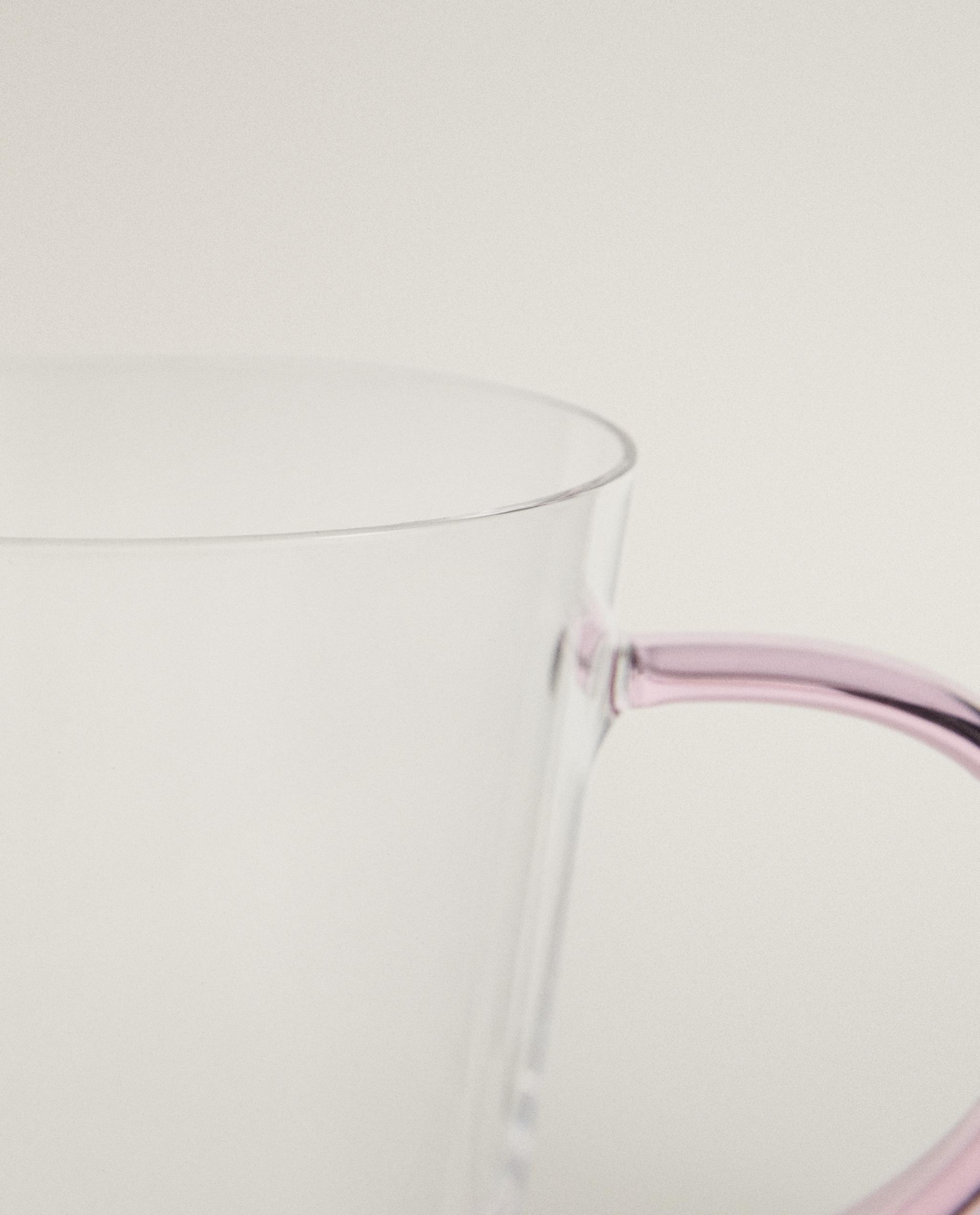 BOROSILICATE GLASS MUG WITH COLOURED HANDLE product thumbnail 13