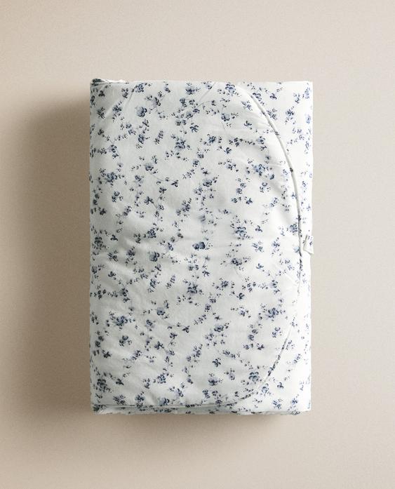 CAMBIADOR BEBÉ FLOR AZUL