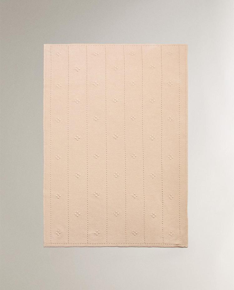 OPENWORK COTTON BABY BLANKET