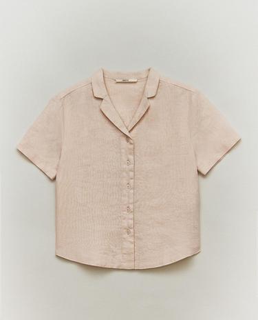 CAMISA LINO MANGA CORTA