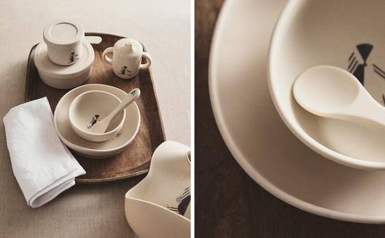 ウサギ シリコン製キッズ テーブルウェア