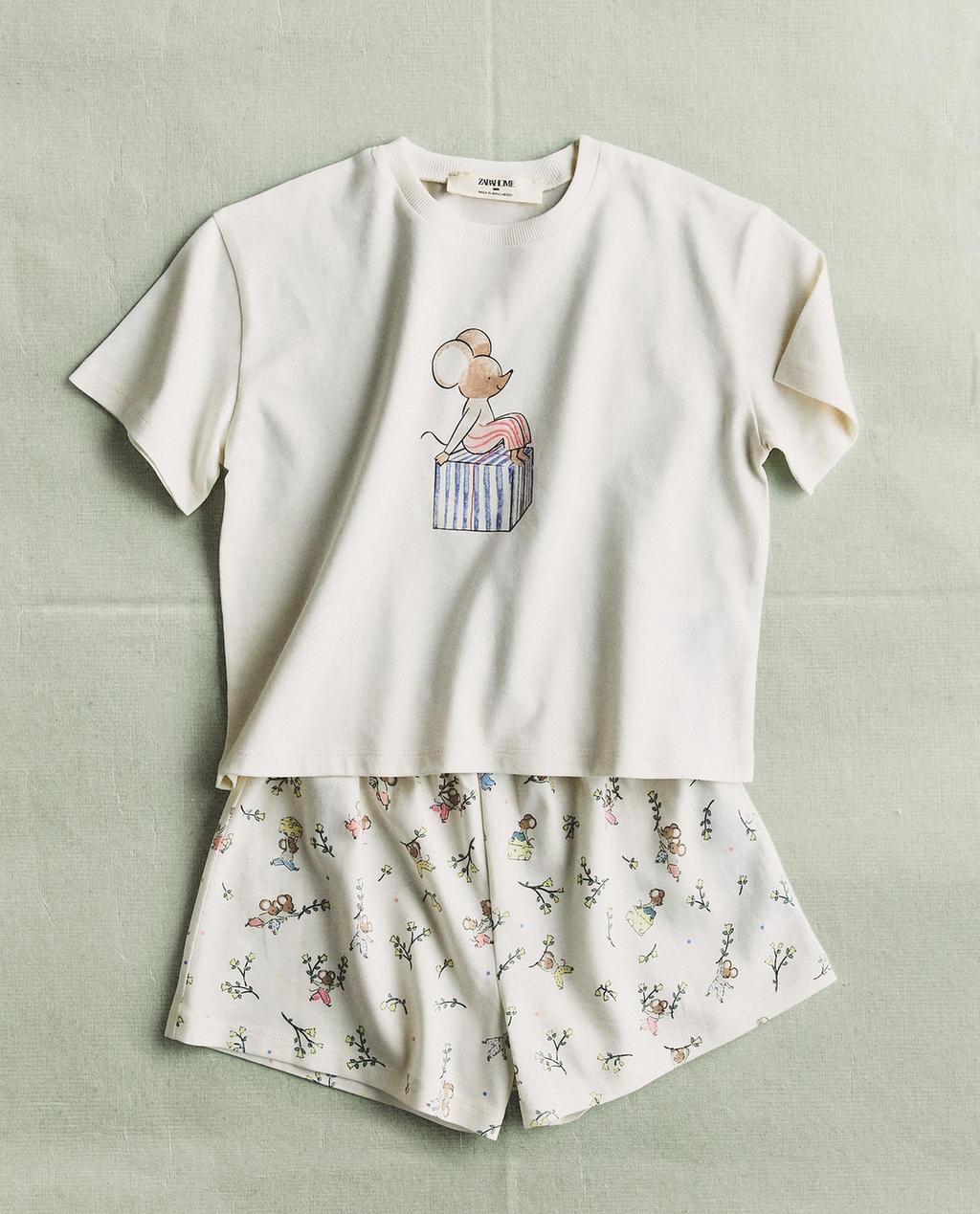 CONJUNTO DE PIJAMA INFANTIL RATINHO