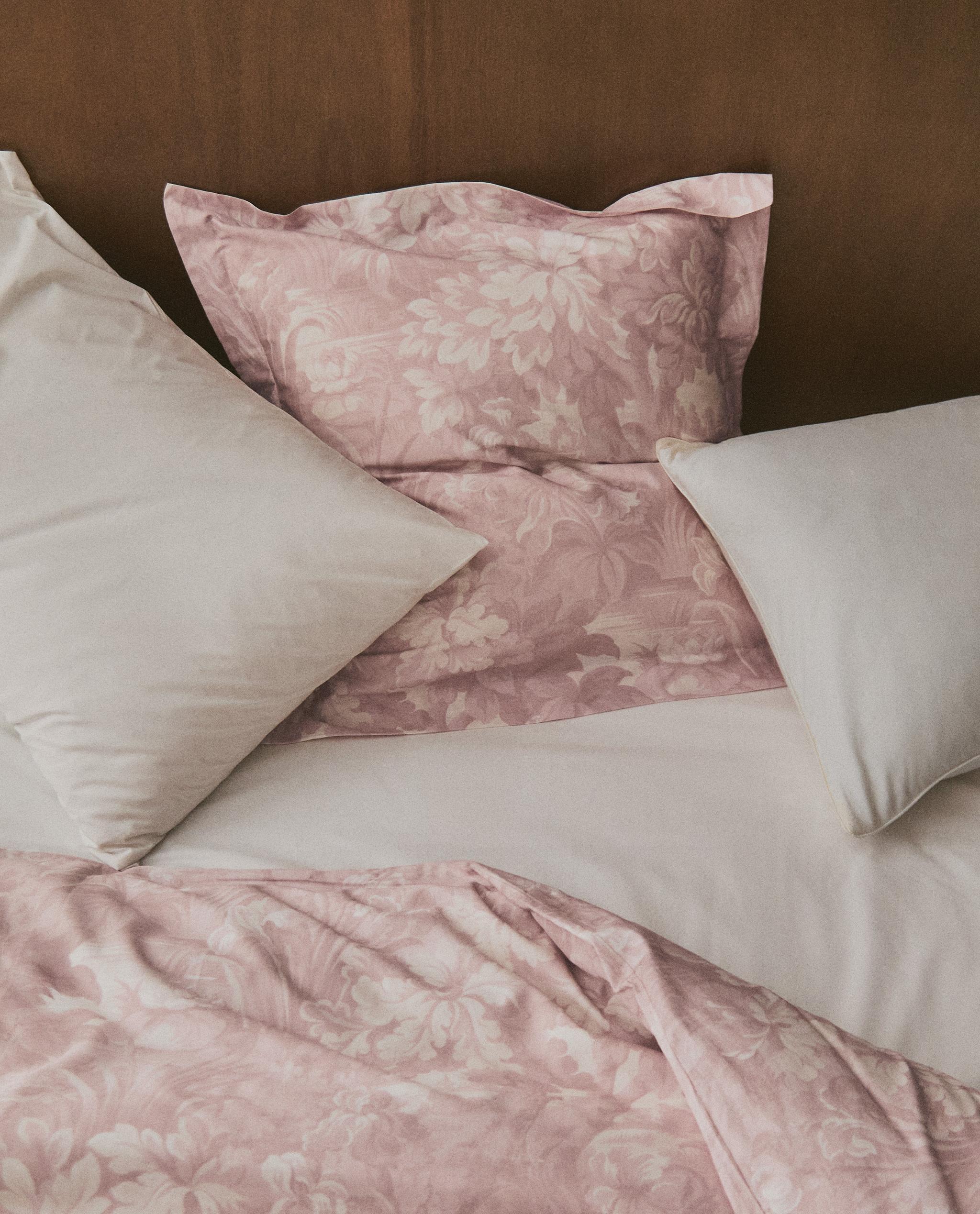 PILLOWCASE WITH FLORAL AND BRANCH PRINT product thumbnail 6