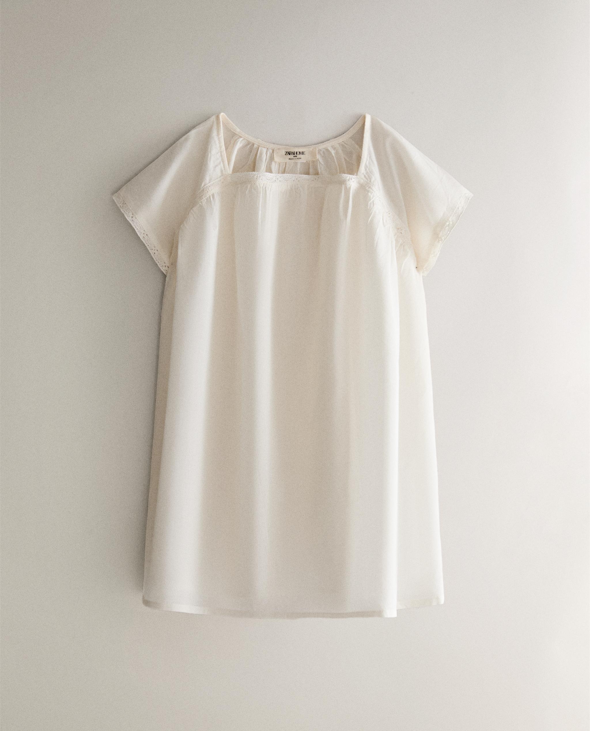 CHILDREN'S DRESS WITH LACE TRIM product thumbnail 4